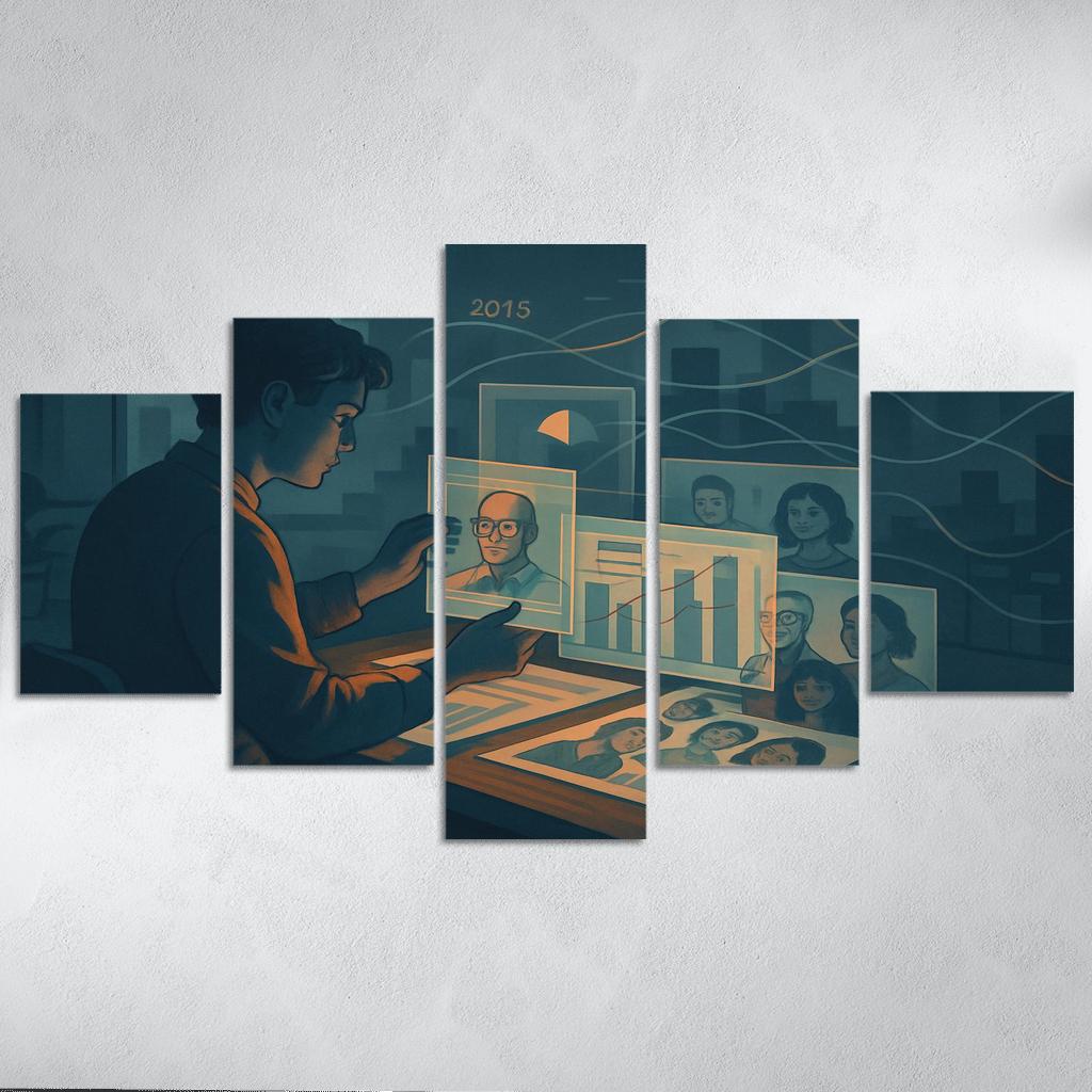 Narrative Data Visualization For Social Impact abstract paintings frame