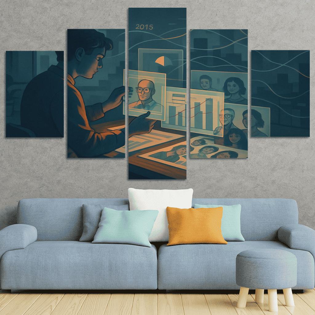 Narrative Data Visualization For Social Impact abstract paintings frame