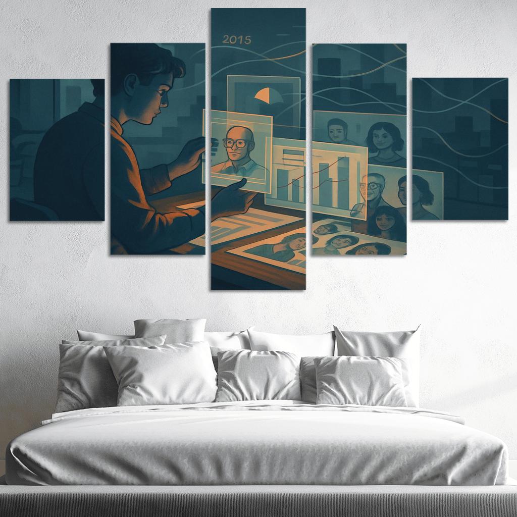 Narrative Data Visualization For Social Impact abstract paintings frame