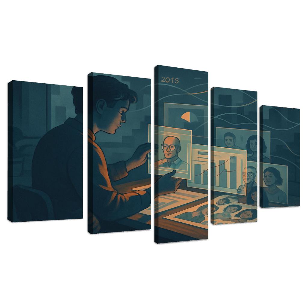 Narrative Data Visualization For Social Impact abstract paintings frame