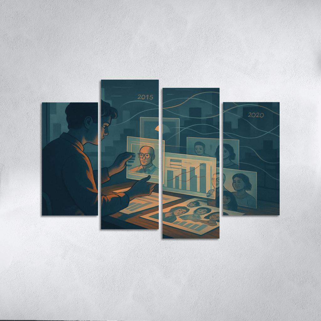 Narrative Data Visualization For Social Impact abstract paintings frame