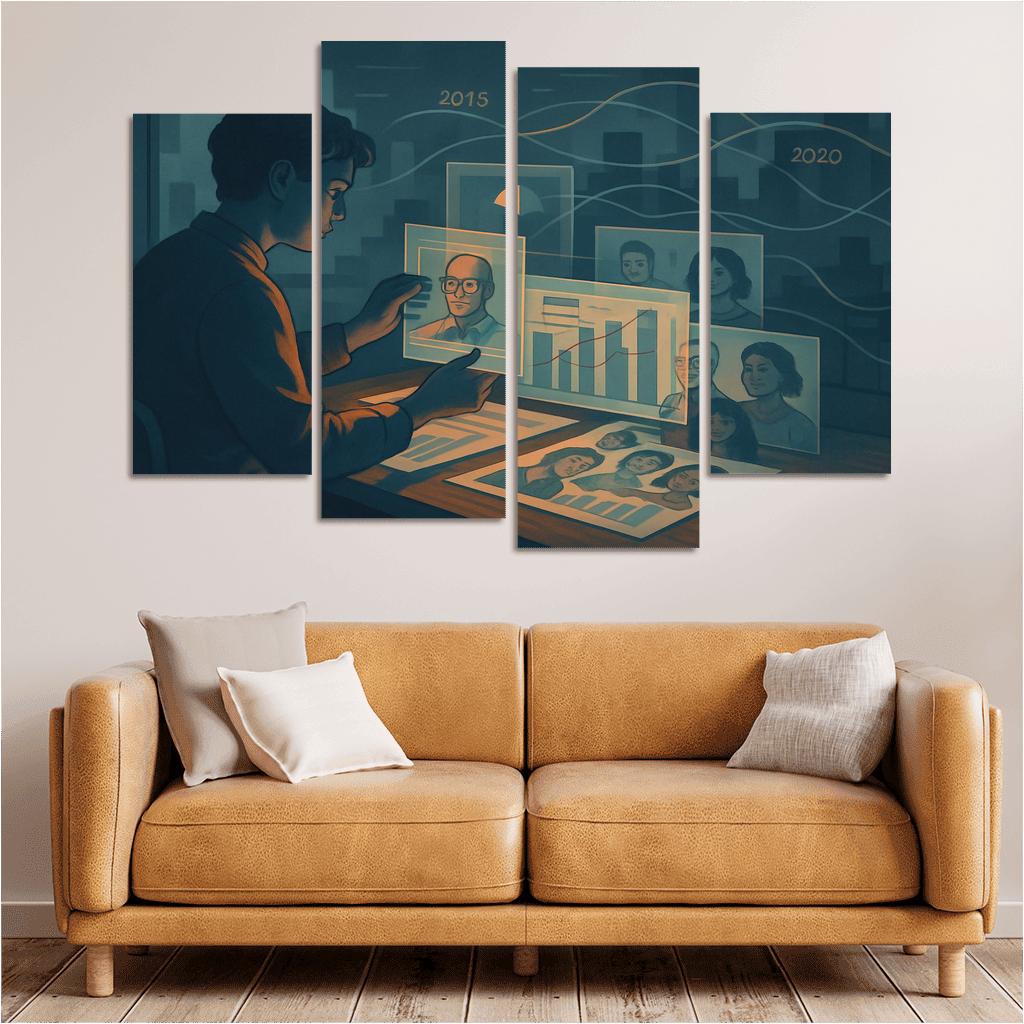 Narrative Data Visualization For Social Impact abstract paintings frame