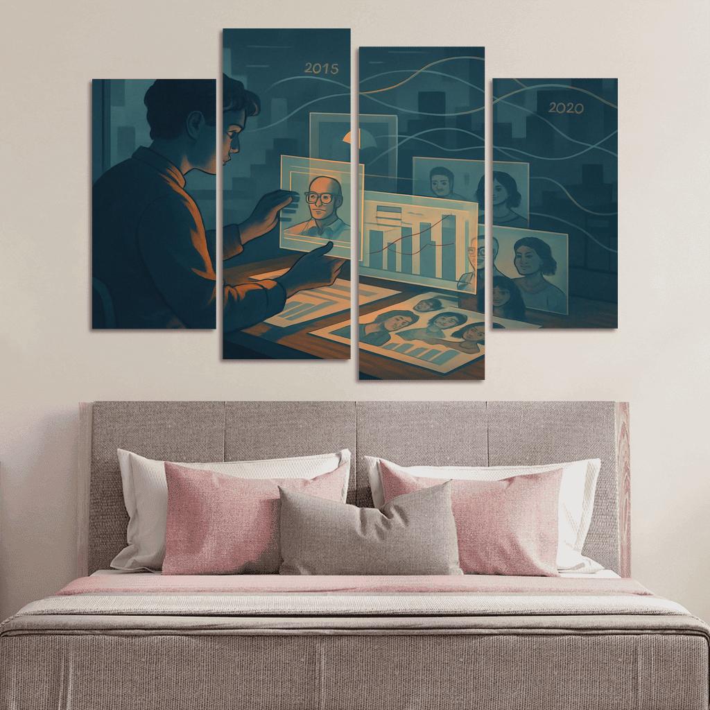 Narrative Data Visualization For Social Impact abstract paintings frame