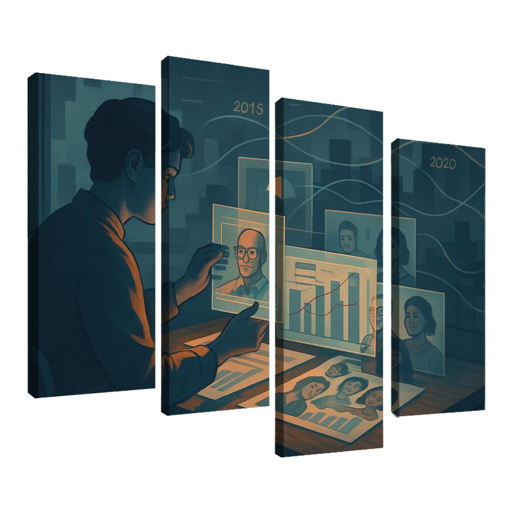 Narrative Data Visualization For Social Impact abstract paintings frame