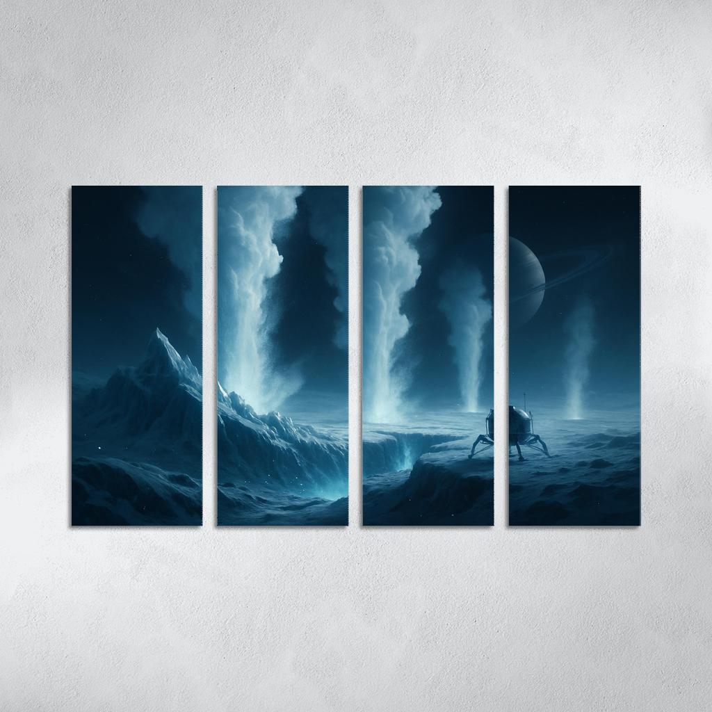Ice Volcanoes On A Distant Ocean Moon wall decor