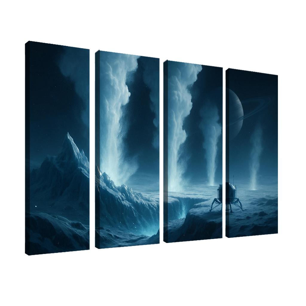 Ice Volcanoes On A Distant Ocean Moon wall decor