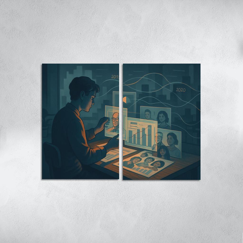 Narrative Data Visualization For Social Impact abstract paintings frame