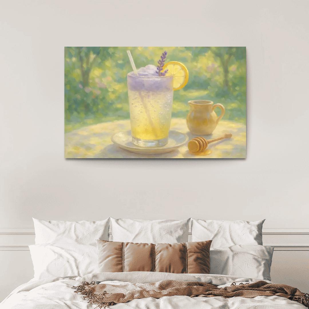 Lavender Honey Lemon Fizz oil paintings frame