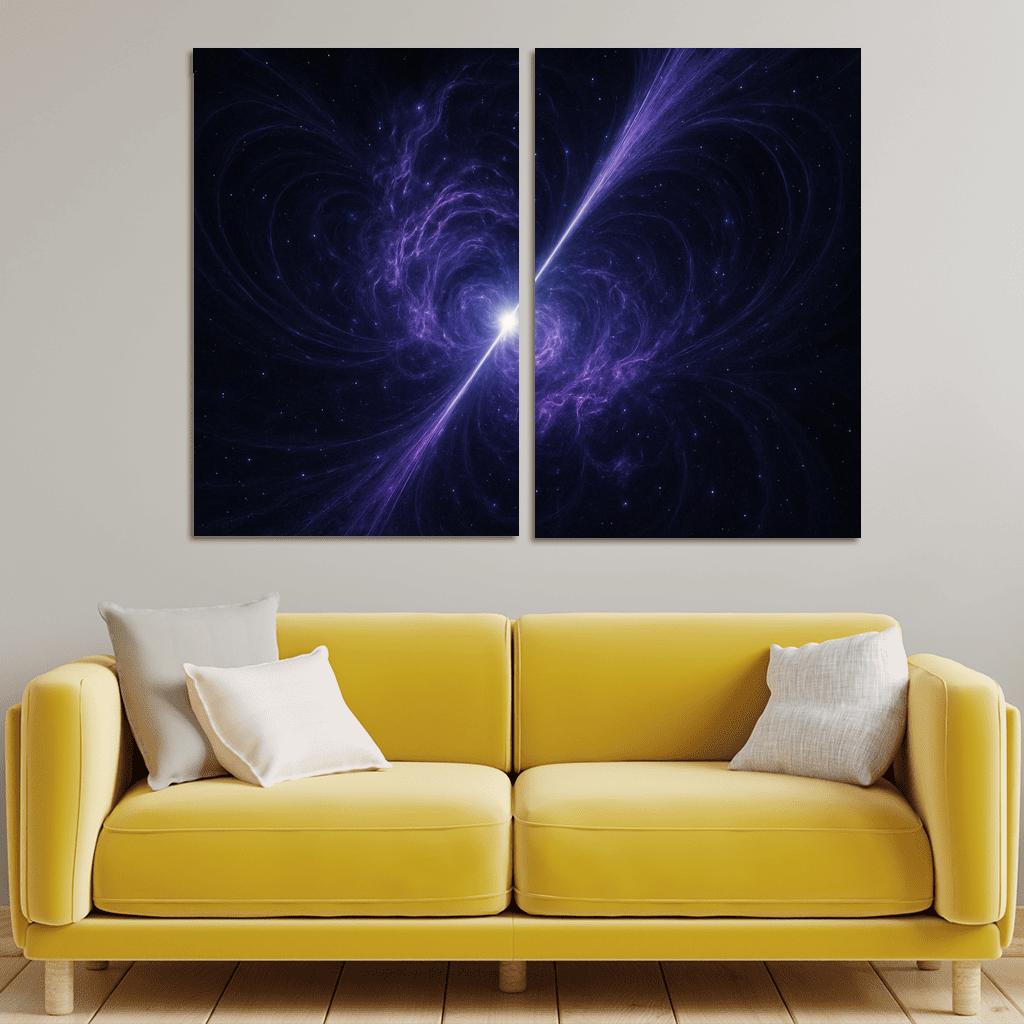 Whispering Jets Of A Magnetar Wind Nebula framed paintings