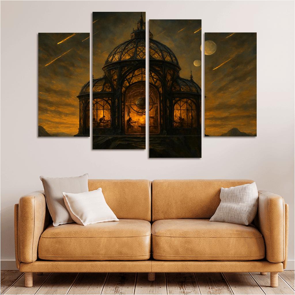 Glassforge Observatory abstract paintings frame