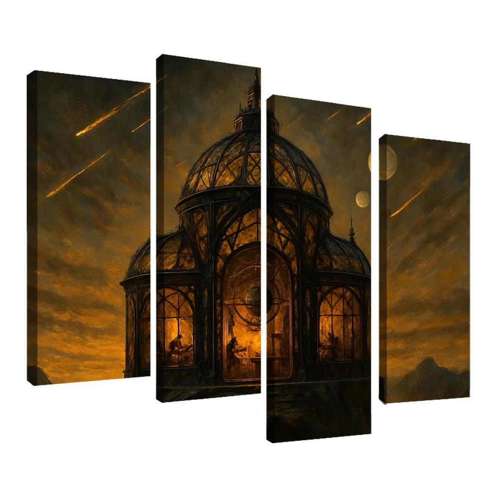 Glassforge Observatory abstract paintings frame