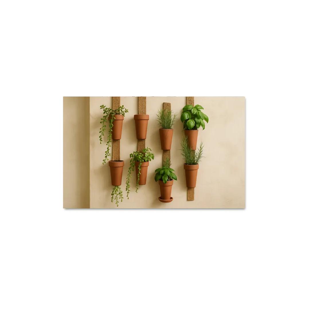 Terracotta Ribbon Wall Garden wall art