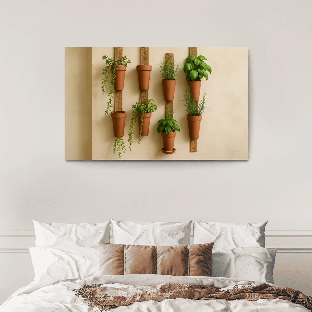 Terracotta Ribbon Wall Garden wall art