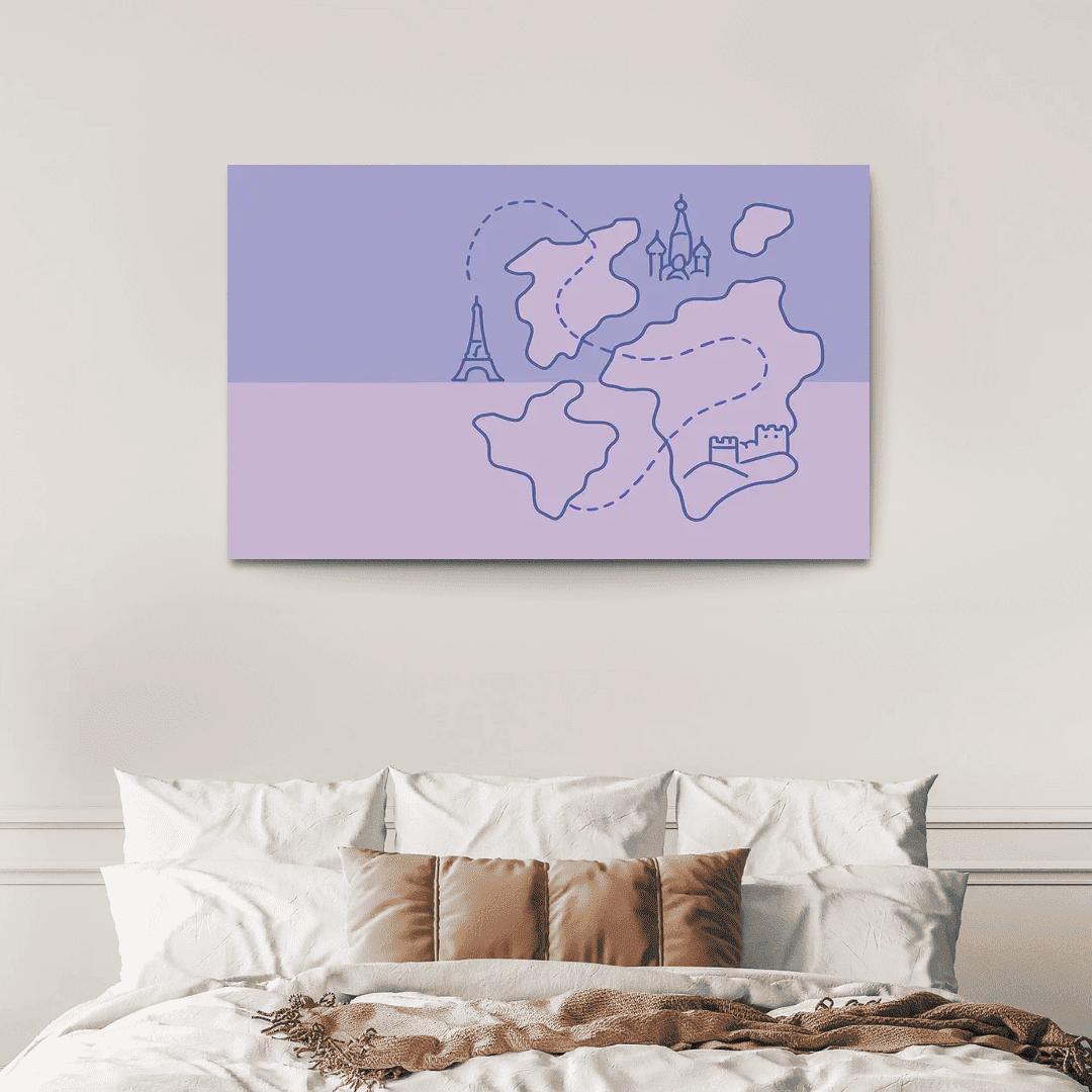 Passport Of Floating Landforms custom paintings frame