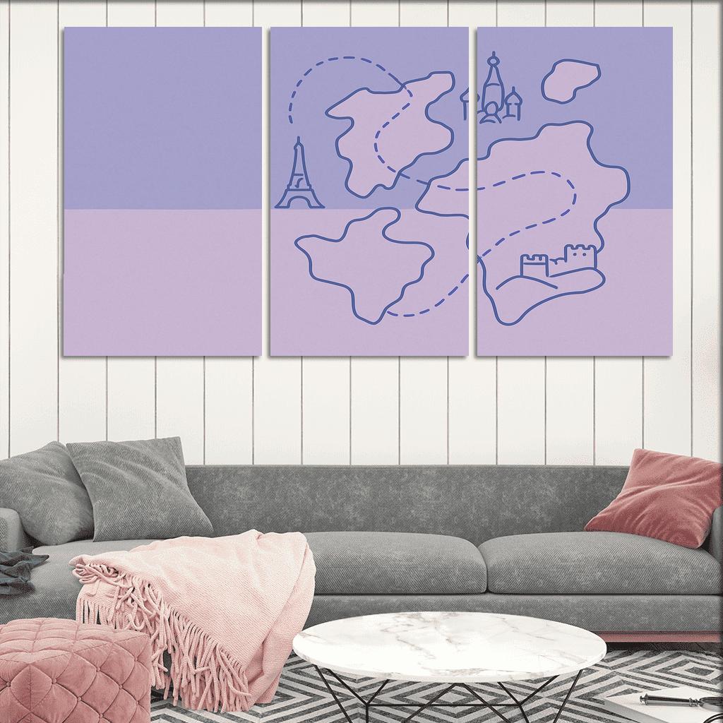 Passport Of Floating Landforms custom paintings frame