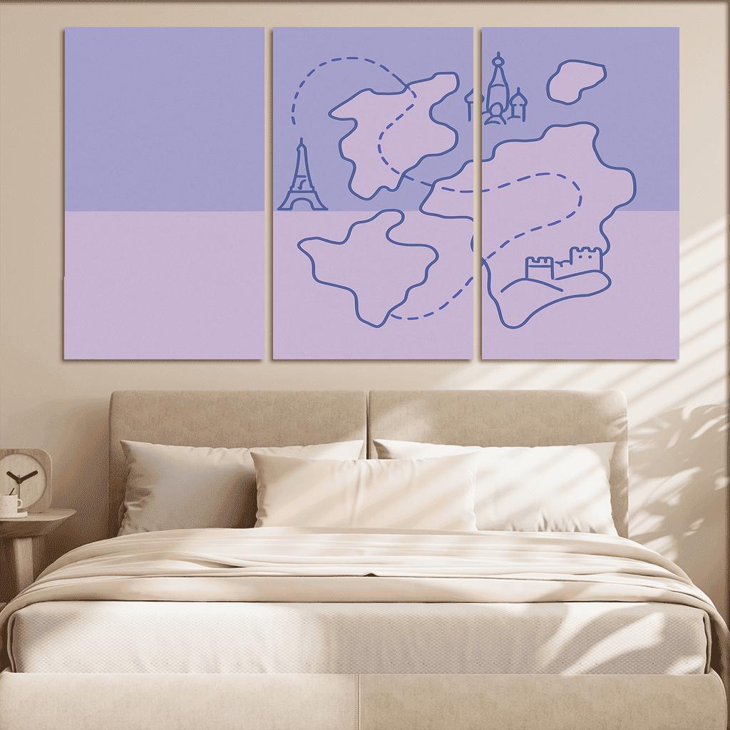 Passport Of Floating Landforms custom paintings frame