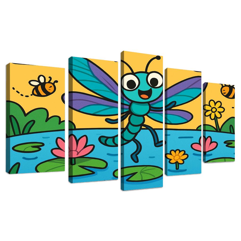 Dancing Dragonfly custom paintings frame