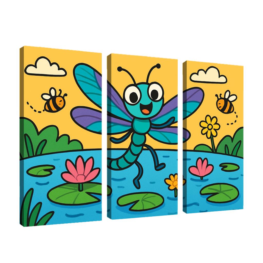 Dancing Dragonfly custom paintings frame