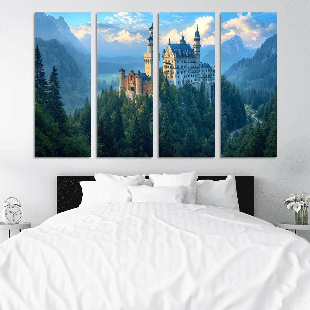 Neuschwanstein Castle abstract paintings frame