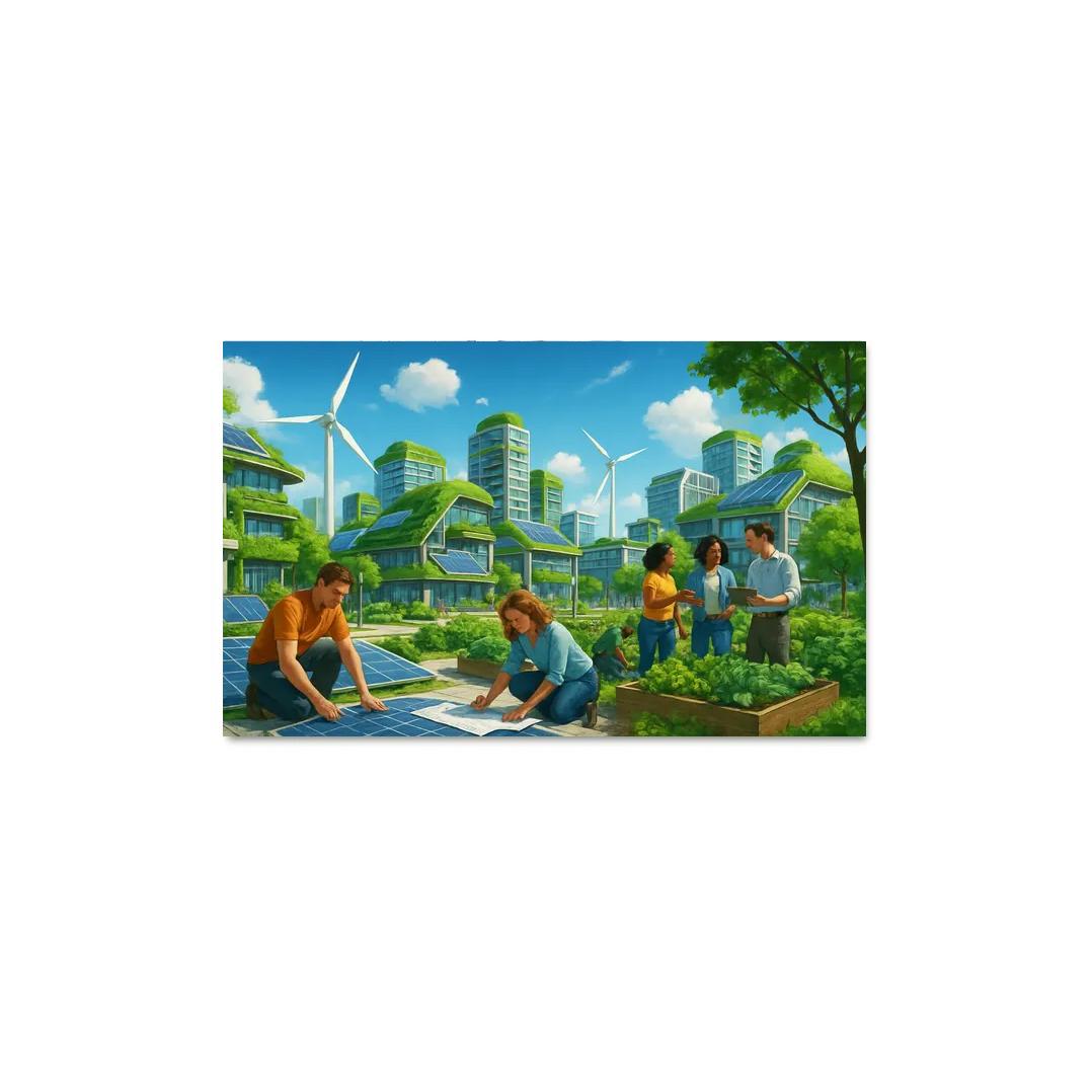 Eco Innovation And Sustainable Design oil paintings frame