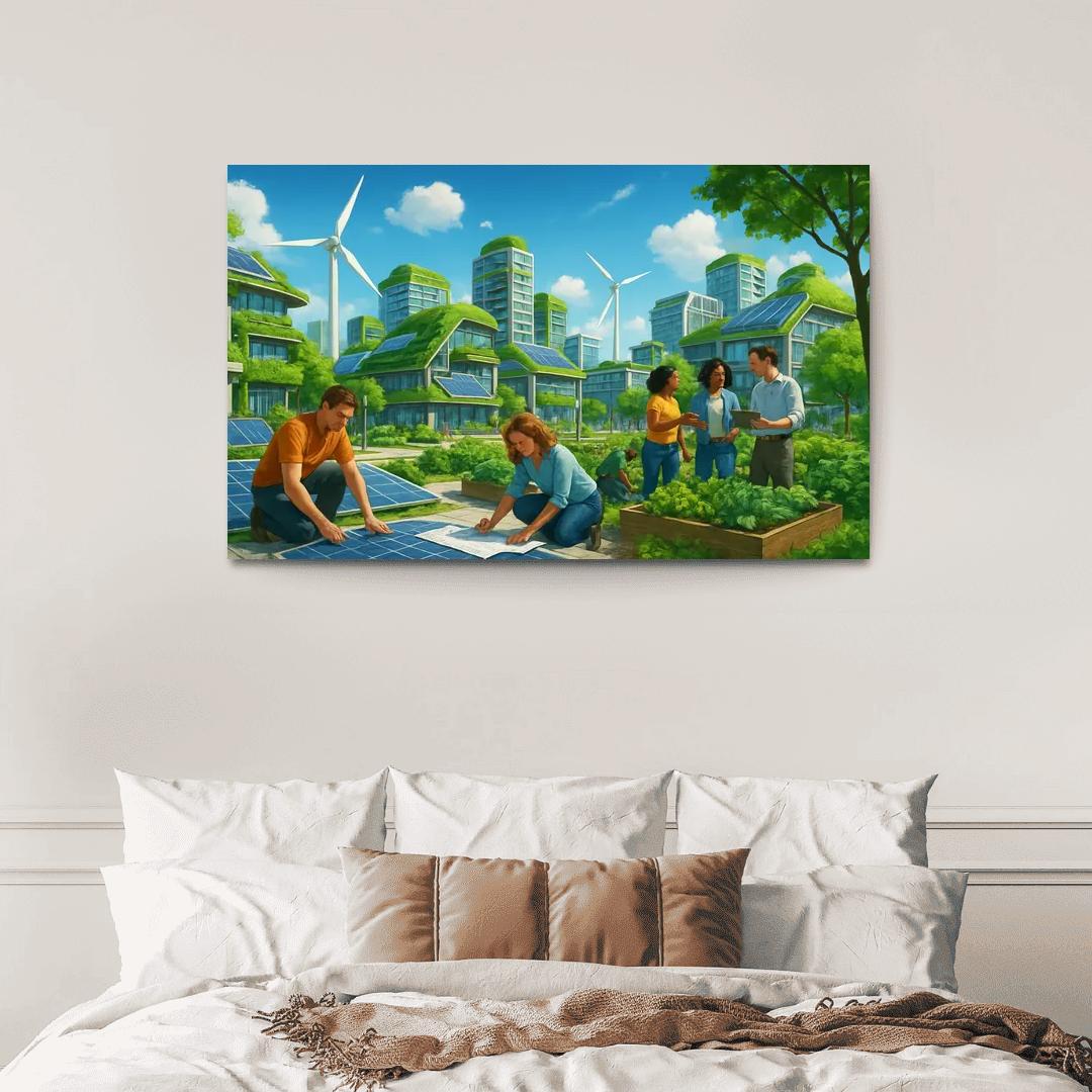 Eco Innovation And Sustainable Design oil paintings frame