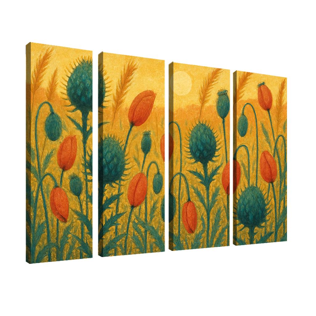 Sunrise Thistle Tapestry framed paintings