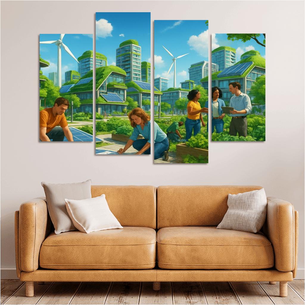 Eco Innovation And Sustainable Design oil paintings frame