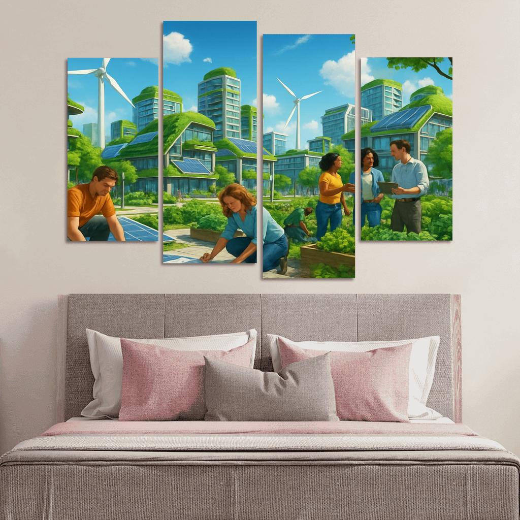 Eco Innovation And Sustainable Design oil paintings frame