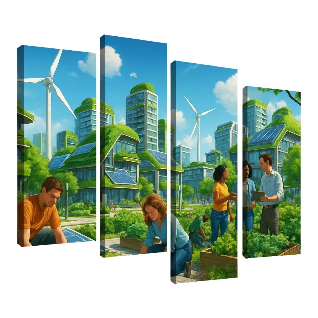 Eco Innovation And Sustainable Design oil paintings frame