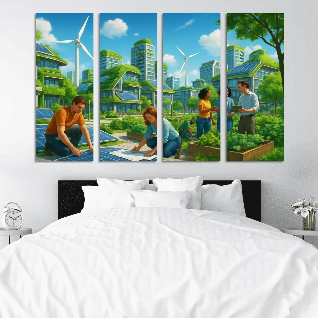 Eco Innovation And Sustainable Design oil paintings frame