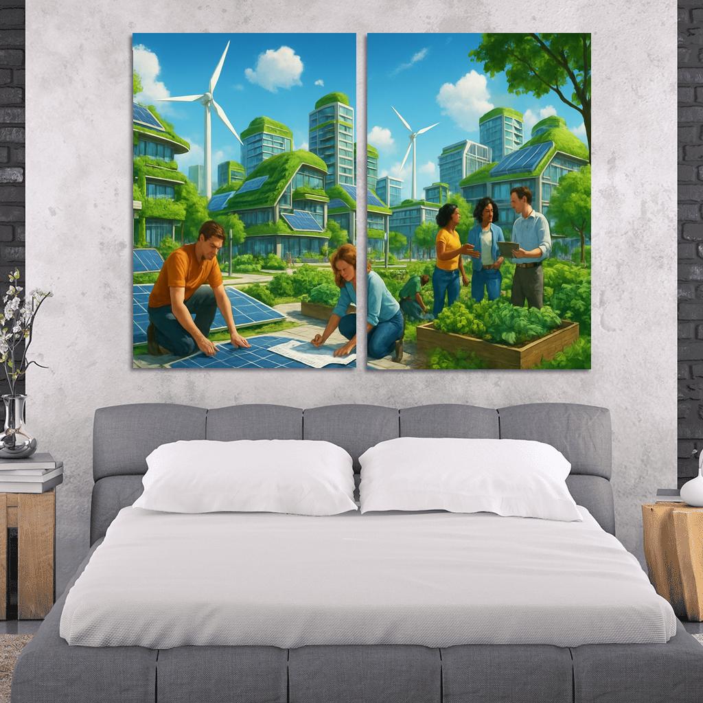 Eco Innovation And Sustainable Design oil paintings frame