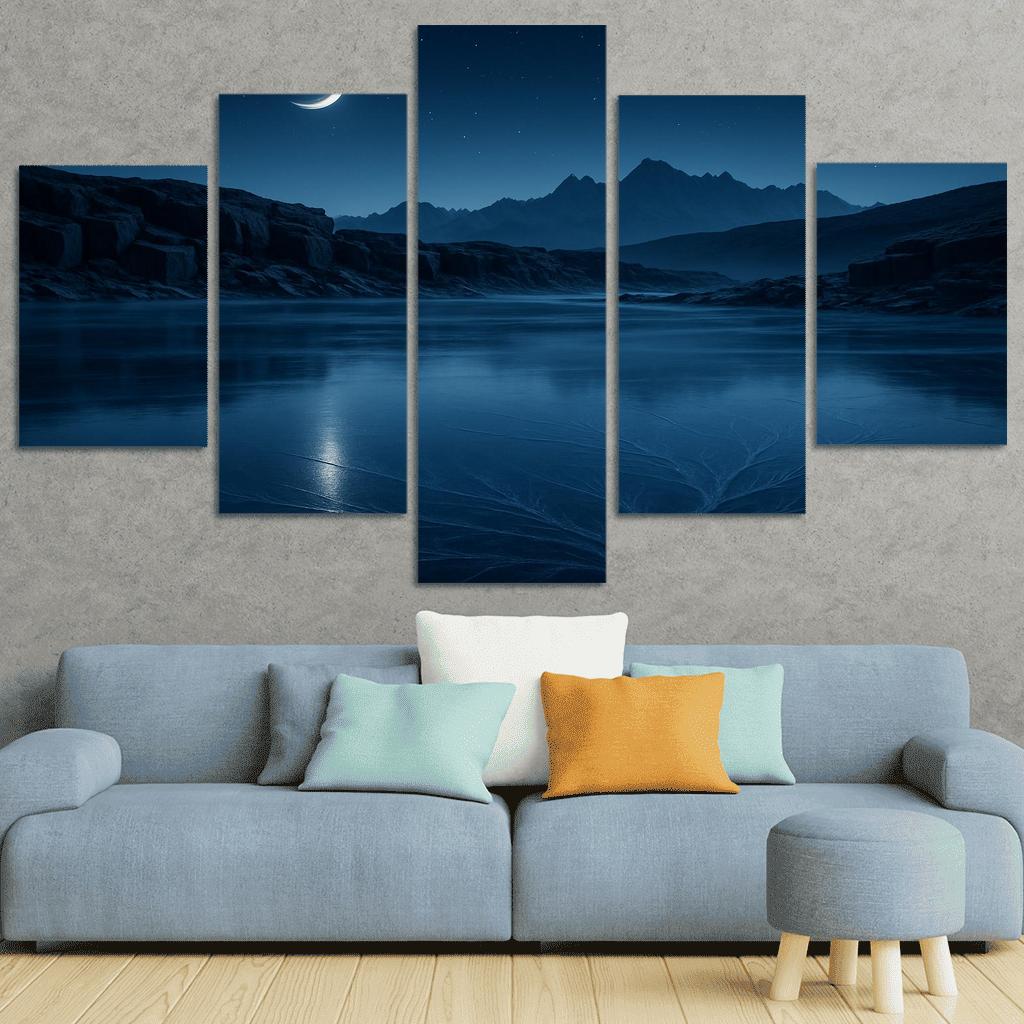 Moonlit Glass Plateau home decor