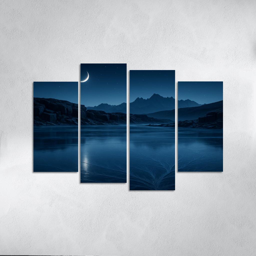 Moonlit Glass Plateau home decor