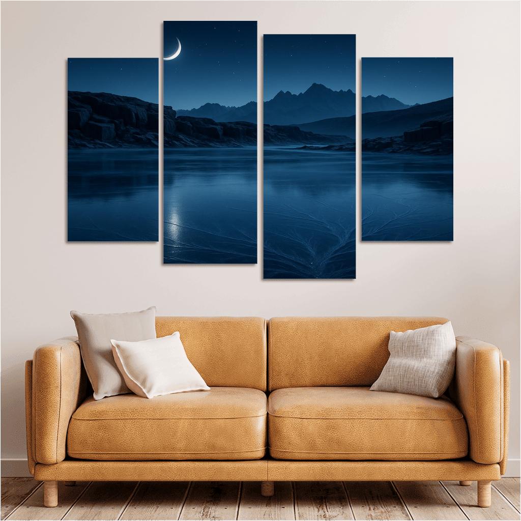Moonlit Glass Plateau home decor