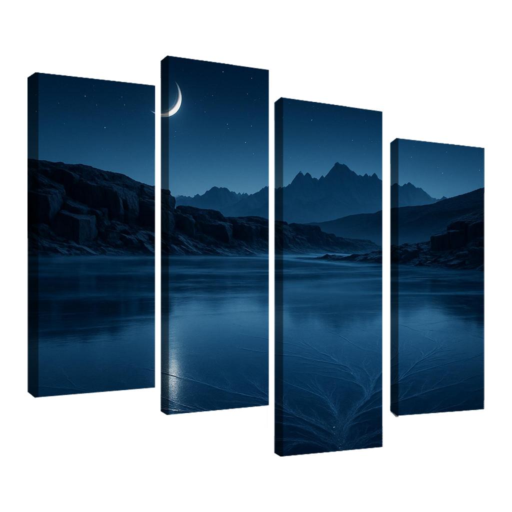 Moonlit Glass Plateau home decor