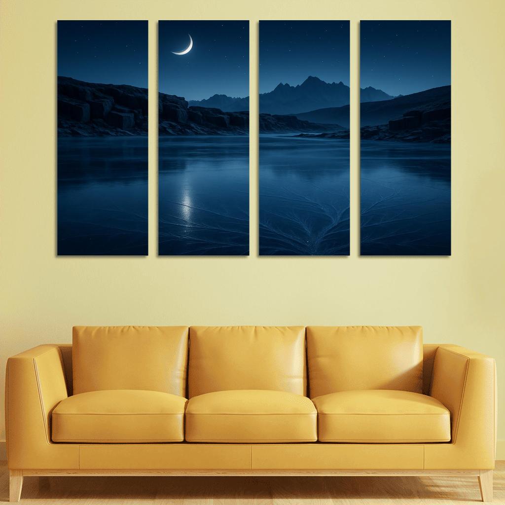 Moonlit Glass Plateau home decor