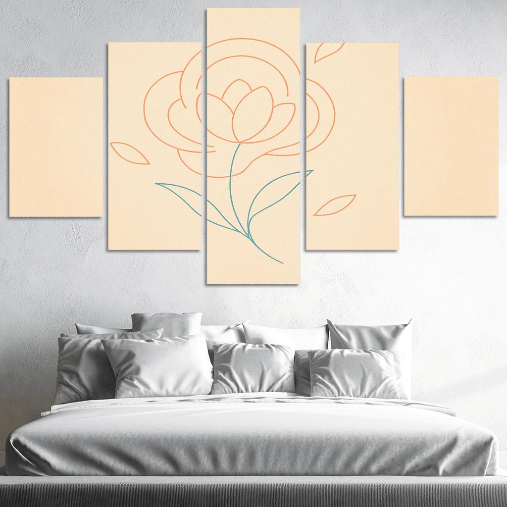Petal Echoes custom paintings frame
