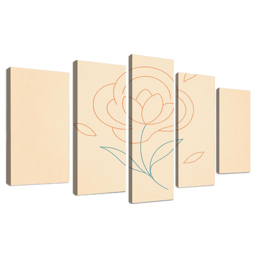 Petal Echoes custom paintings frame