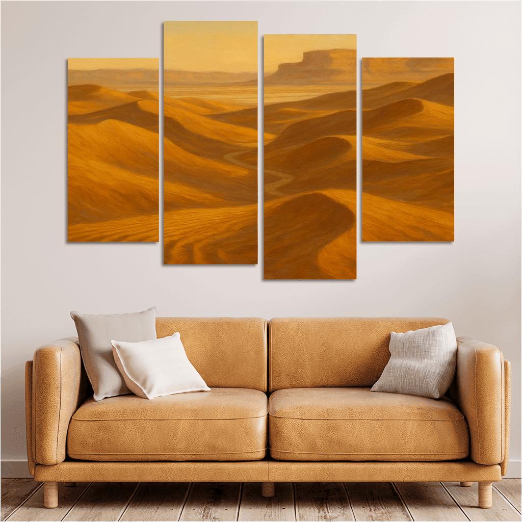 Amber Dune Passage canvas paintings frame