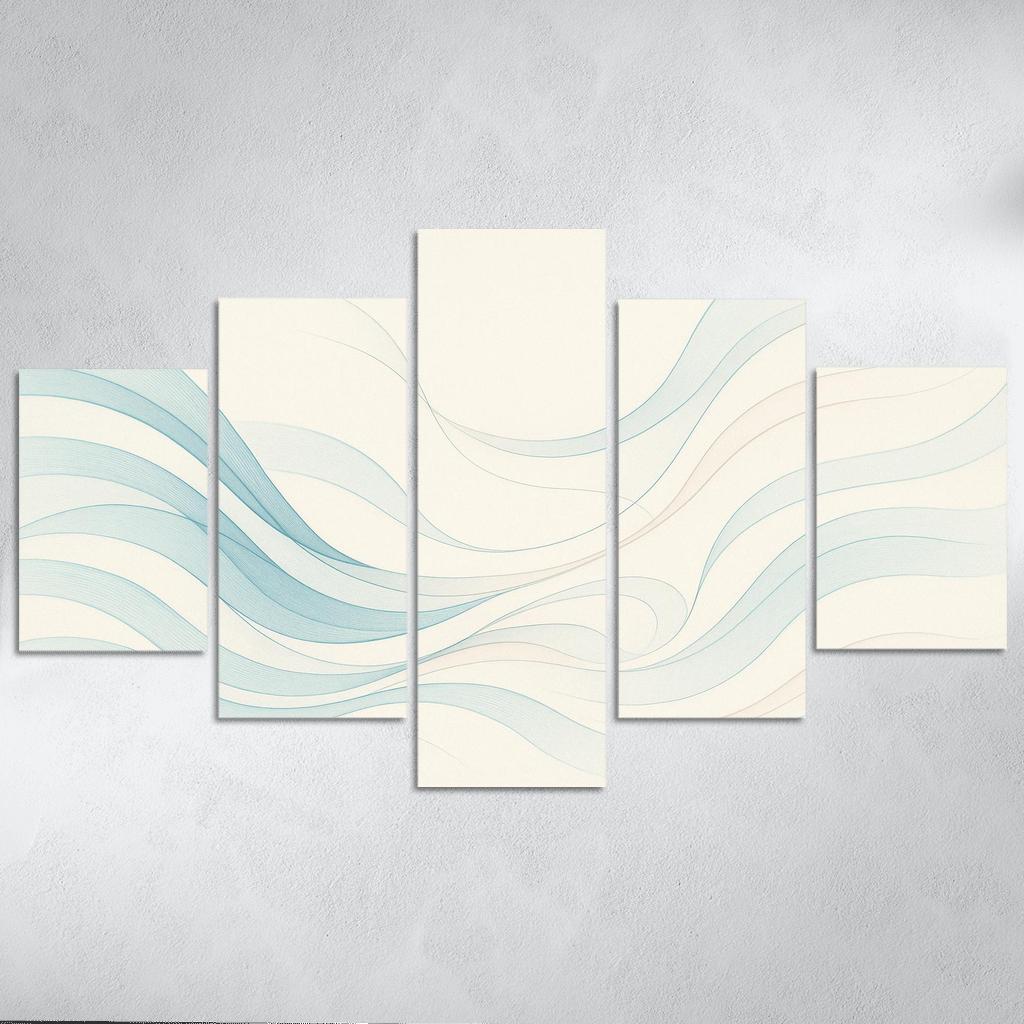 Whispering Lines oil paintings frame