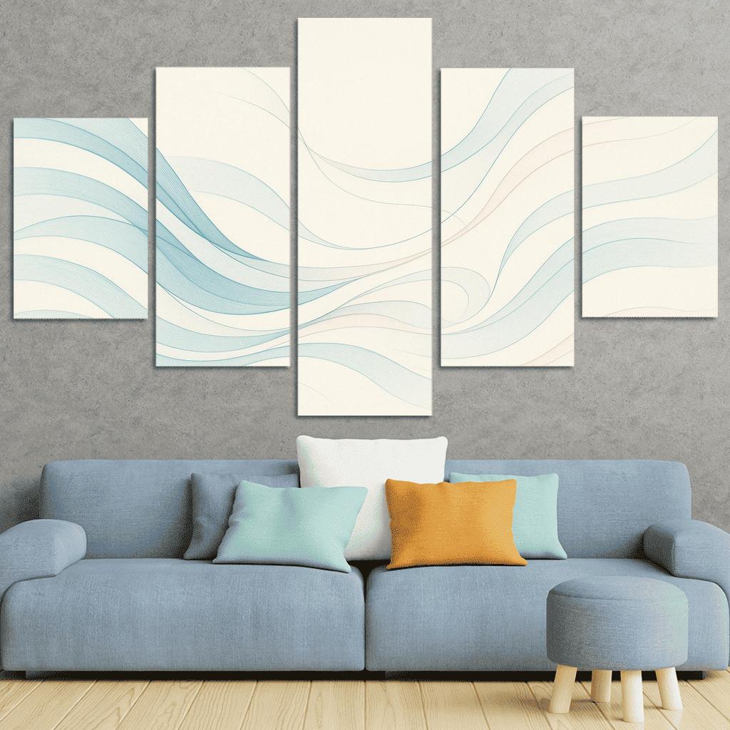 Whispering Lines oil paintings frame