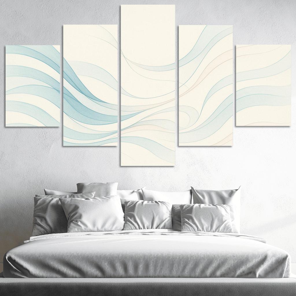 Whispering Lines oil paintings frame