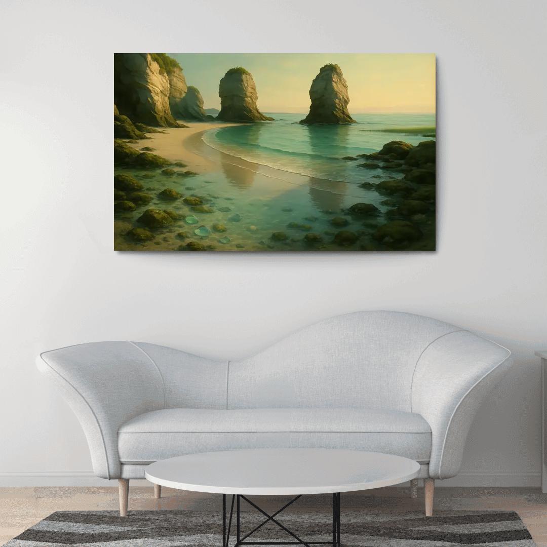Hidden Glass Bay canvas paintings frame