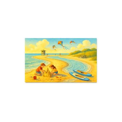Sunrise Sandspit Family Shore wall art