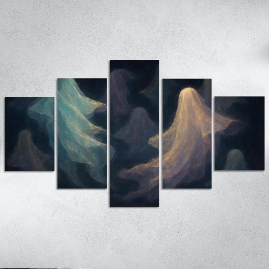 Luminescent Veils Of Memory framed paintings
