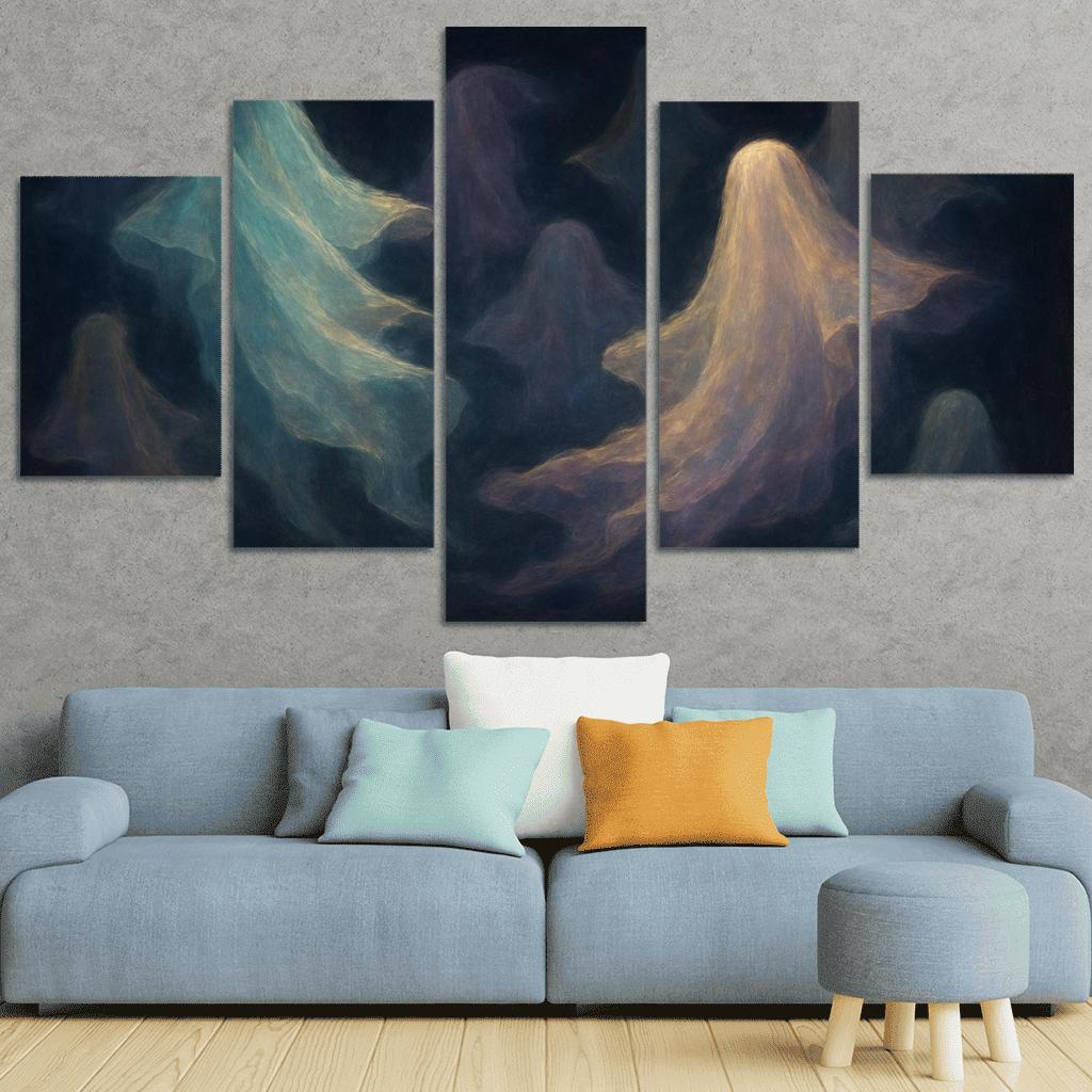 Luminescent Veils Of Memory framed paintings