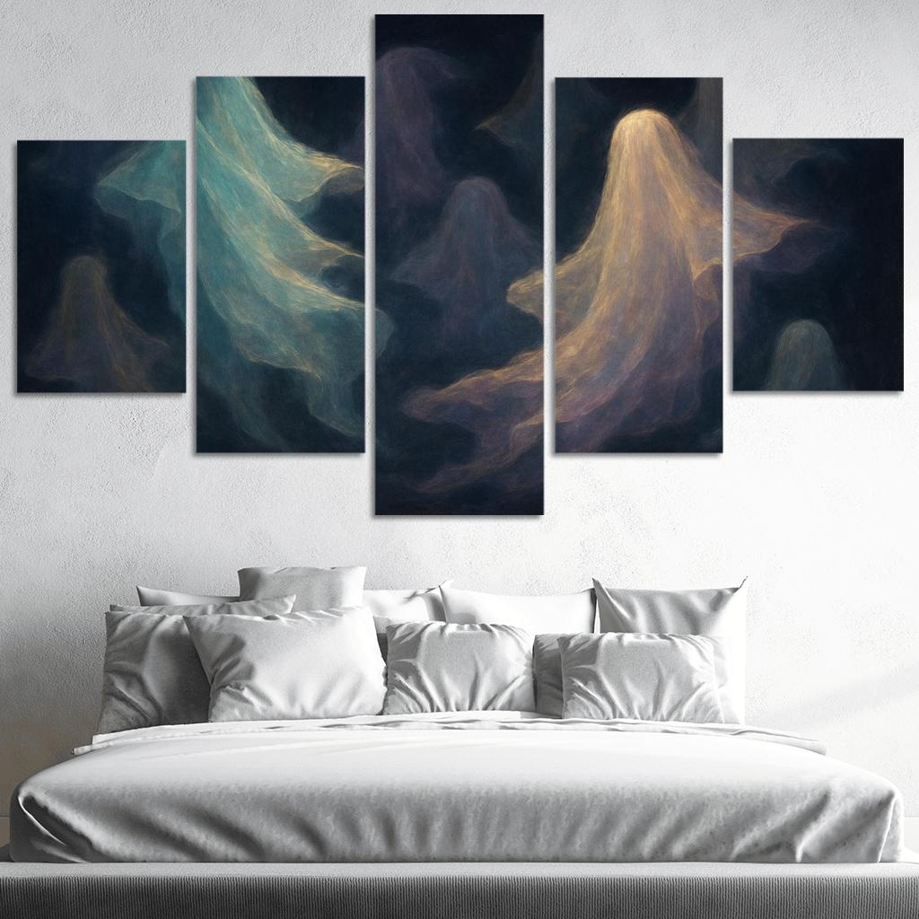 Luminescent Veils Of Memory framed paintings