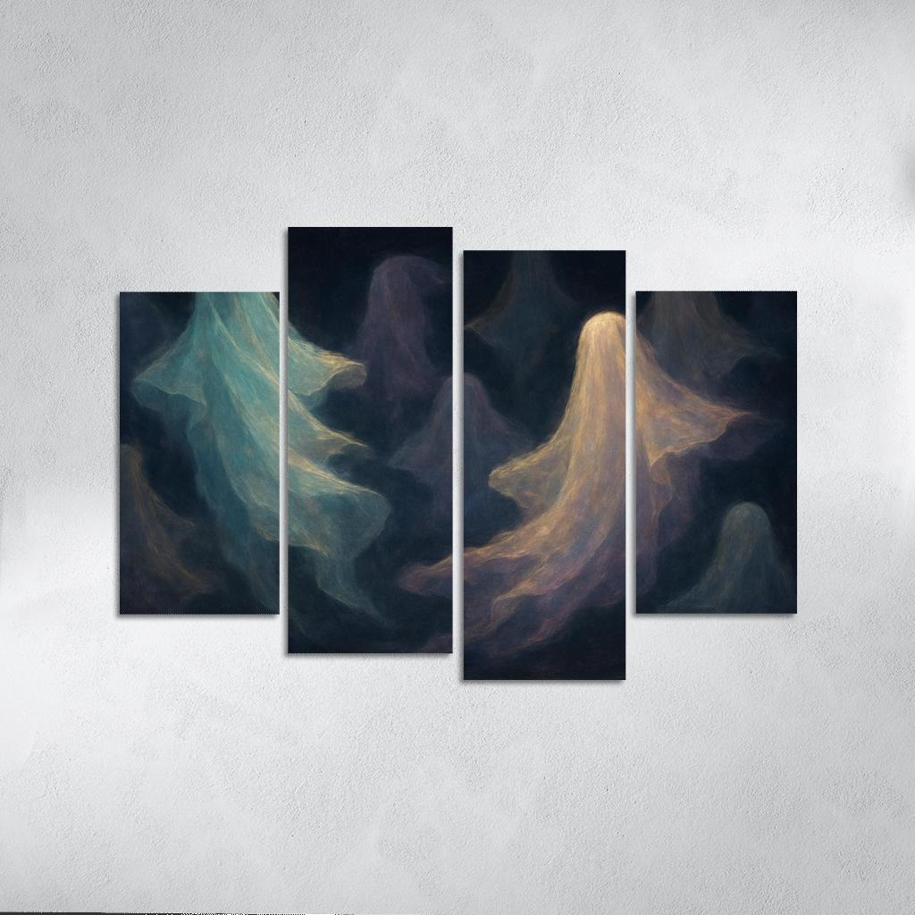 Luminescent Veils Of Memory framed paintings