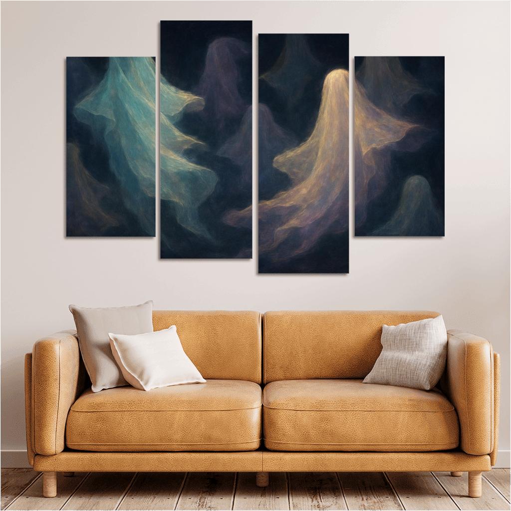 Luminescent Veils Of Memory framed paintings