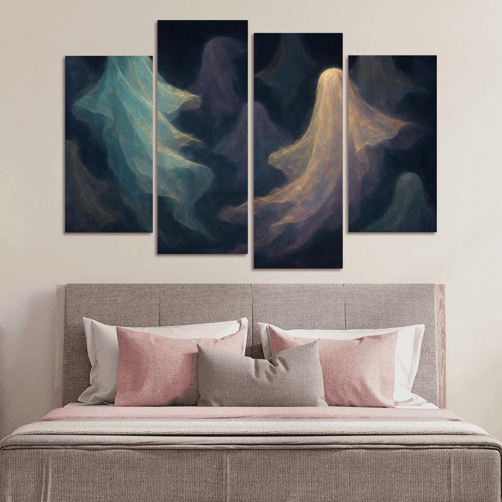 Luminescent Veils Of Memory framed paintings